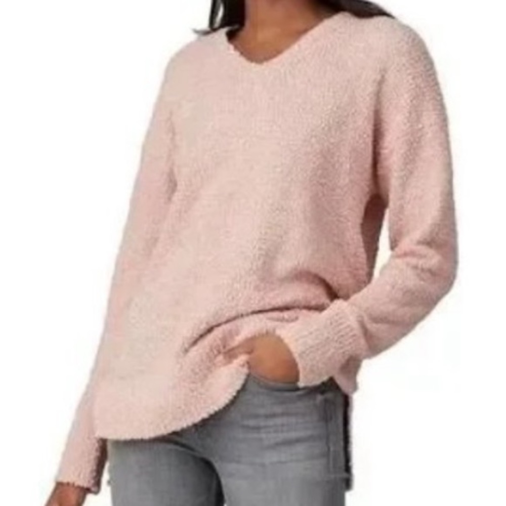 Sanctuary Light Pink V Neck High Low Sweater Size Small